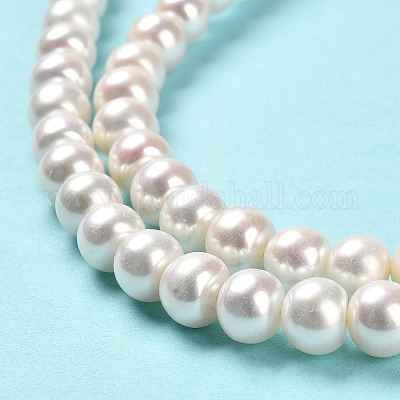 Нити из натурального культивированного пресноводного жемчуга PEAR-J007-09-1