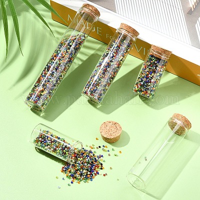 15шт 3 стиля стеклянные пробковые бутылки орнамент DIY-YW0016-09-1