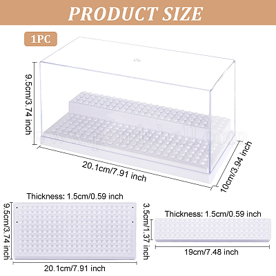 2-ярусные акриловые витрины для минифигурок&nbsp;ODIS-WH0027-047B-1