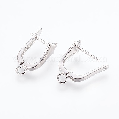 Латунные серьги обруча&nbsp;ZIRC-F088-062P-1