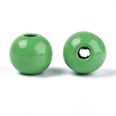 Круглые бусины из натурального дерева схима WOOD-A018-12mm-08-1