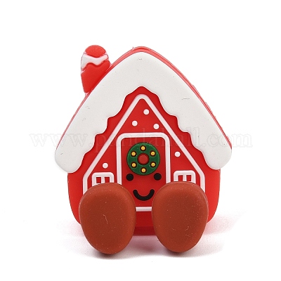 Рождественские силиконовые бусины SIL-K007-02F-1