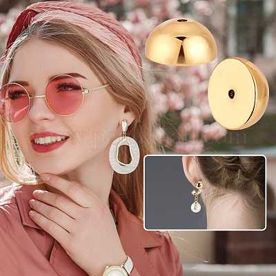 8 шт. Латунные гайки для ушей KK-PH0006-49-1