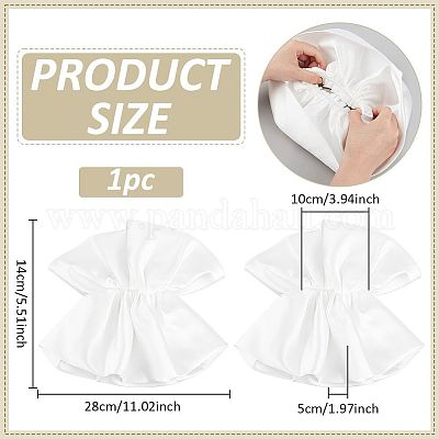 1 пара рукавов-фонариков из полиэстера для невесты AJEW-BC0009-23-1