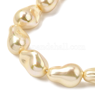 Нити бусин из гальванизированного непрозрачного стекла EGLA-K063-01C-1