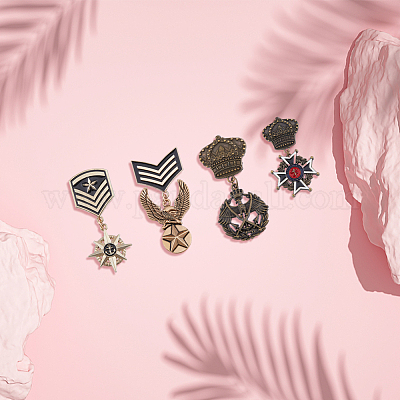 4 шт. 4 подвески-талисманы в виде орла JEWB-FH0001-15-1