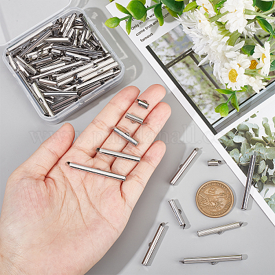 100 шт. 5 шт. трубчатых застежек-слайдеров из нержавеющей стали 304 STAS-UN0044-78-1