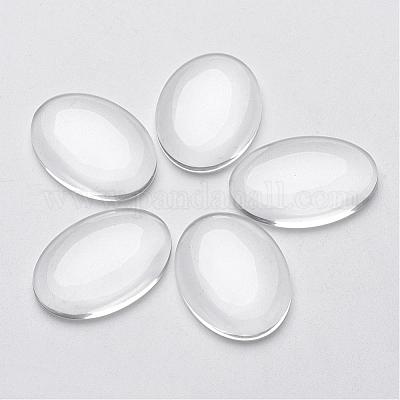 Очистить куполообразные стекло кабошоны для изготовления подвески X-GGLA-G011-1