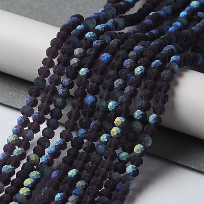 Прозрачные стеклянные бусины EGLA-A034-T4mm-MB15-1