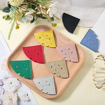 16 шт. 8-х цветные закладки для книг из искусственной кожи AJEW-CL0001-23-1