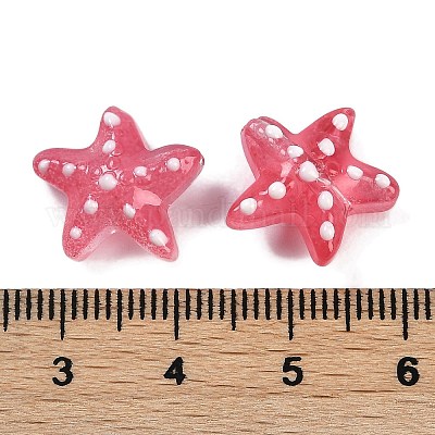 Бусы лэмпворк ручной работы LAMP-I027-09B-1