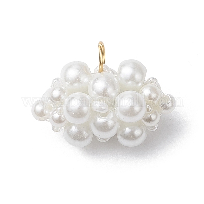 4 шт. подвески из перламутровых стеклянных бусин PALLOY-MZ01101-1