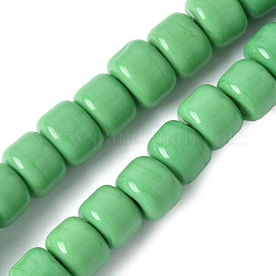 Бусы лэмпворк ручной работы LAMP-I030-02G-1