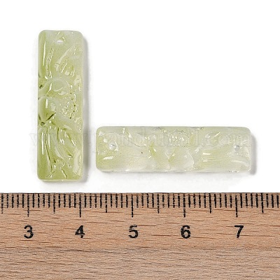 Стеклянные кулоны с краской для выпечки GLAA-S202-16E-1