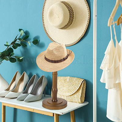 Вешалка для шляп из каучукового дерева в форме купола ODIS-WH0025-254B-1