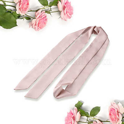 Длинный полиэстеровый шелковый шарф для женщин и девочек AJEW-WH20042-77B-1