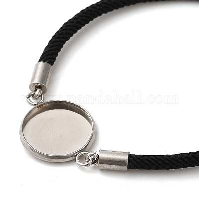 Изготовление браслетов из миланского шнура и нержавеющей стали 304 MAK-H004-02D-P01-1