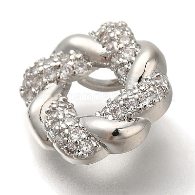 Стойки обшивки латунь микро проложить кубическую прелесть диоксида циркония KK-I720-63P-1