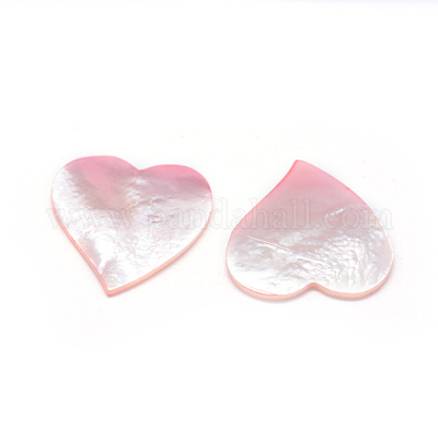 シェルカボション  ハート  染め  21~22x21~22x1mm&nbsp;BSHE-E564-46A-1