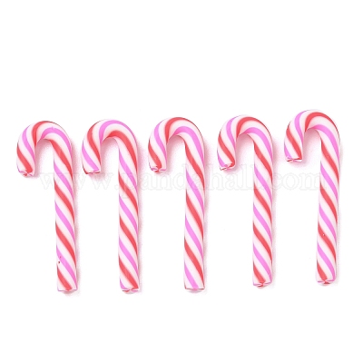 Рождественские бусины из полимерной глины ручной работы CLAY-P005-04-1