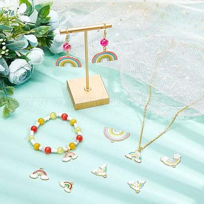 Подвески из сплава эмали 60шт 6 стиля&nbsp;ENAM-NB0001-53-1