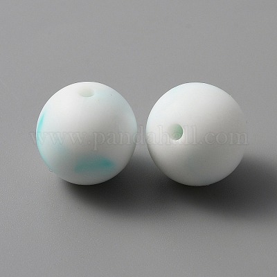 Силиконовые бусины&nbsp;LS-SIL-WH0001-35B-1