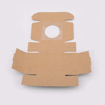 Красно-бумажные картонные шкатулки для драгоценностей CON-WH0039-06B-1