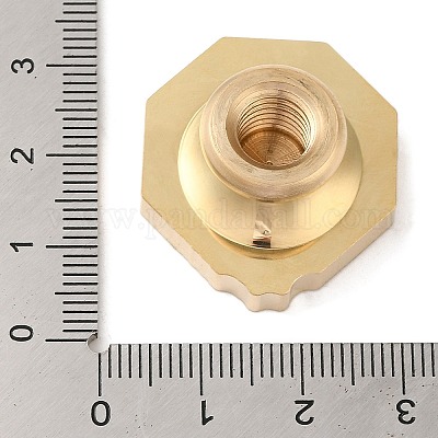 Латунные головки штампов с геометрической рамкой в виде листьев AJEW-H149-03G-01-1