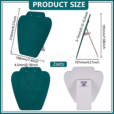 Бархатные с деревянными складными бюстами NDIS-WH0016-11C-1