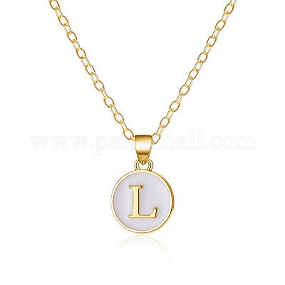 Ожерелья из сплава с белой эмалью FS-WG63565-12-1