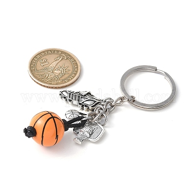 Брелок из сплава и дерева KEYC-JKC01187-02-1