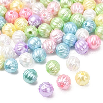 Непрозрачные бусины из абс-пластика MACR-L015-01-1