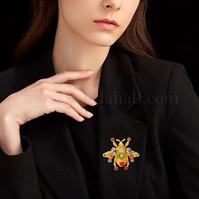 Красочная брошь из сплава Beas со стразами для рюкзака PW-WG3F6A3-01-1