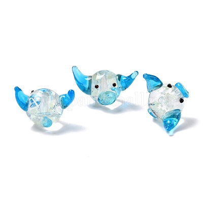 Бусы лэмпворк ручной работы LAMP-I022-08-1