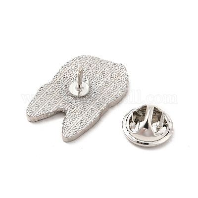 Эмалированная булавка с латунными защелками-бабочками JEWB-A006-06B-1