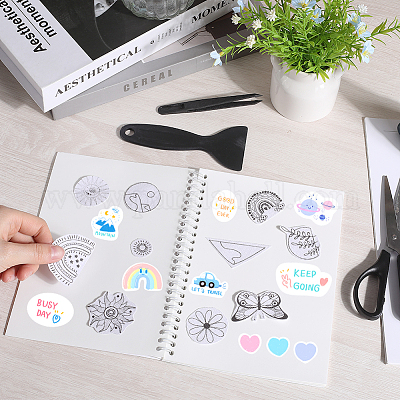 Блокнот для сбора наклеек формата А5 с отрывными листами на спирали AJEW-CP0007-84E-1