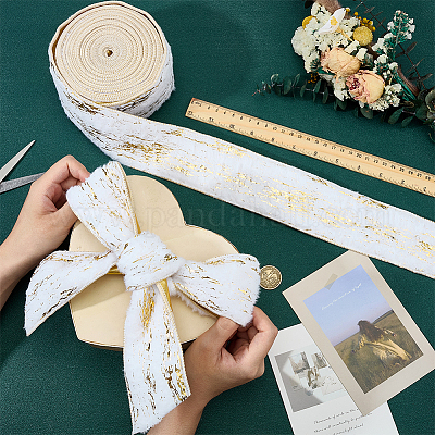 Односторонняя полиэфирная лента с золотым тиснением OCOR-WH0109-052A-1