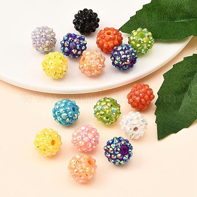 AB-цвет смолы горный хрусталь бисер X-RESI-S315-12x14-M-1