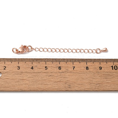 Латунные концы стойки с цепочкой и застежками KK-F873-01RG-01-1