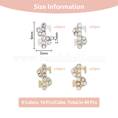 Кабошоны со стразами из сплава в 40 стилях MRMJ-FH0001-27-1