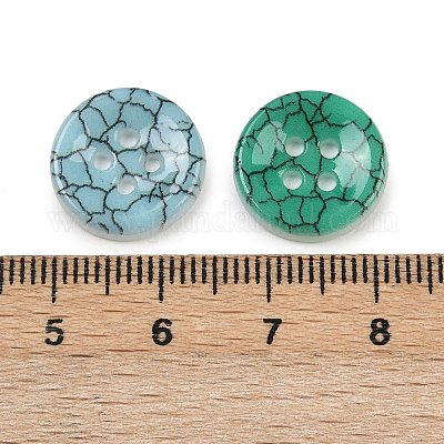 Кнопки фарфора 2-отверстие PORC-R010-15A-1