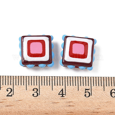 Бусины из стеклянной эмали LAMP-S079-14F-1