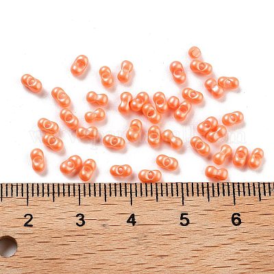 Непрозрачные цветные стеклянные бусины SEED-A033-06D-1