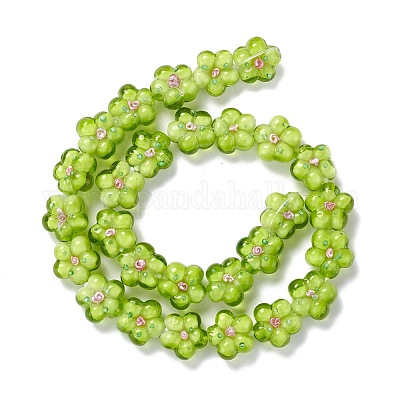 Бусы лэмпворк ручной работы LAMP-D015-08E-1