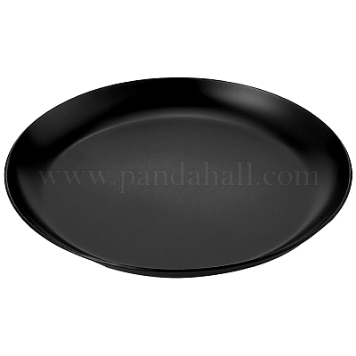 Круглая тарелка из нержавеющей стали для украшений DJEW-WH20009-02-1