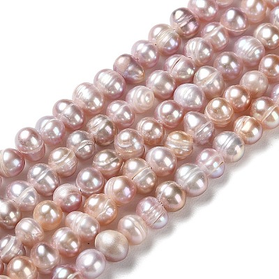 Нити из натурального культивированного пресноводного жемчуга PEAR-E018-79B-1