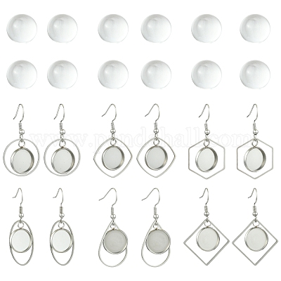 Комплект висячих сережек своими руками DIY-FS0008-23-1