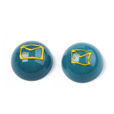 Кабошоны из непрозрачной смоляной эмали CRES-N031-019-1