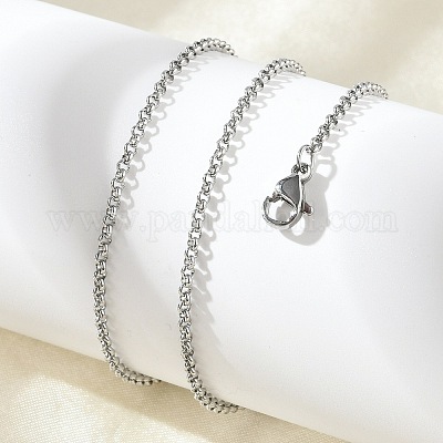 Устойчивые к потускнению модные унисекс ожерелья из нержавеющей стали 304 с крестообразными цепочками NJEW-L043A-09P-1