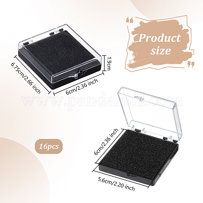 Пластиковый ящик для хранения бейджей CON-WH0086-121B-1